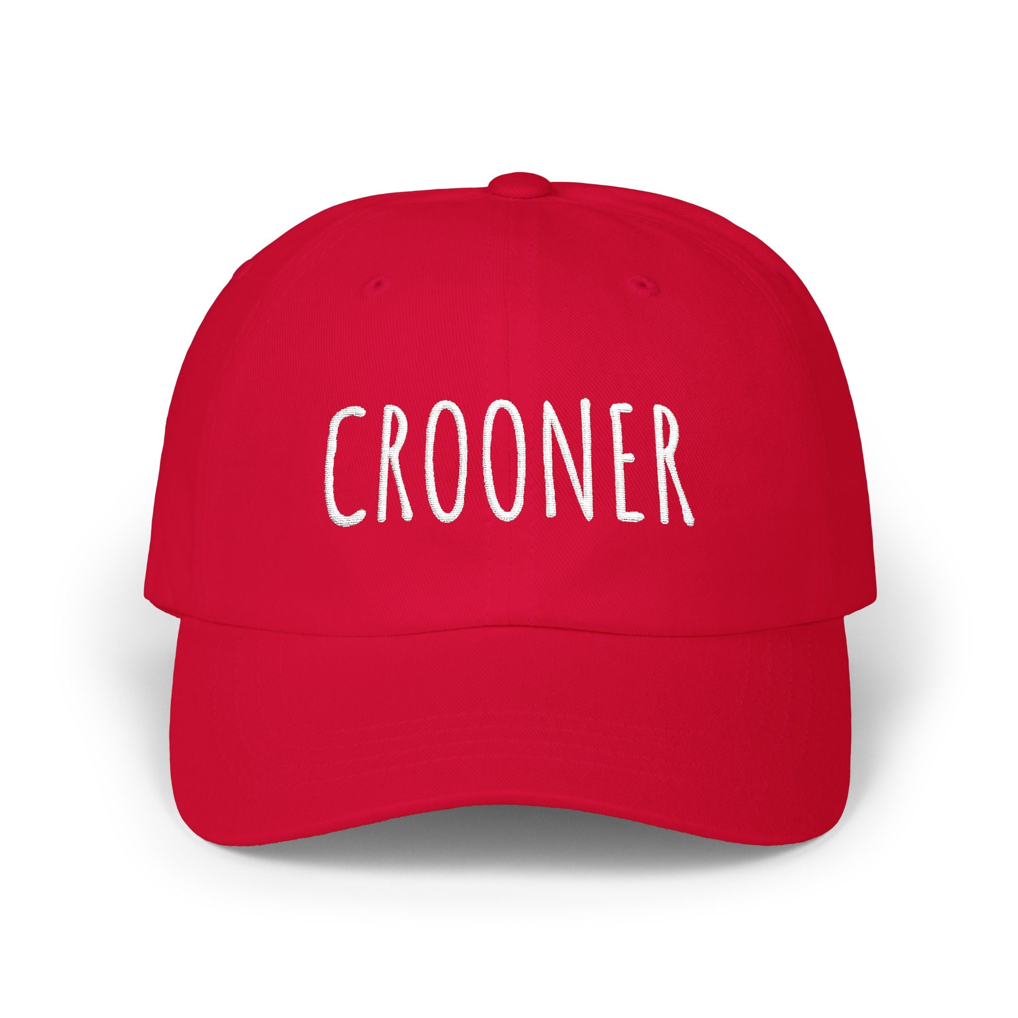Embroidered Crooner Dad Hat (Dark)