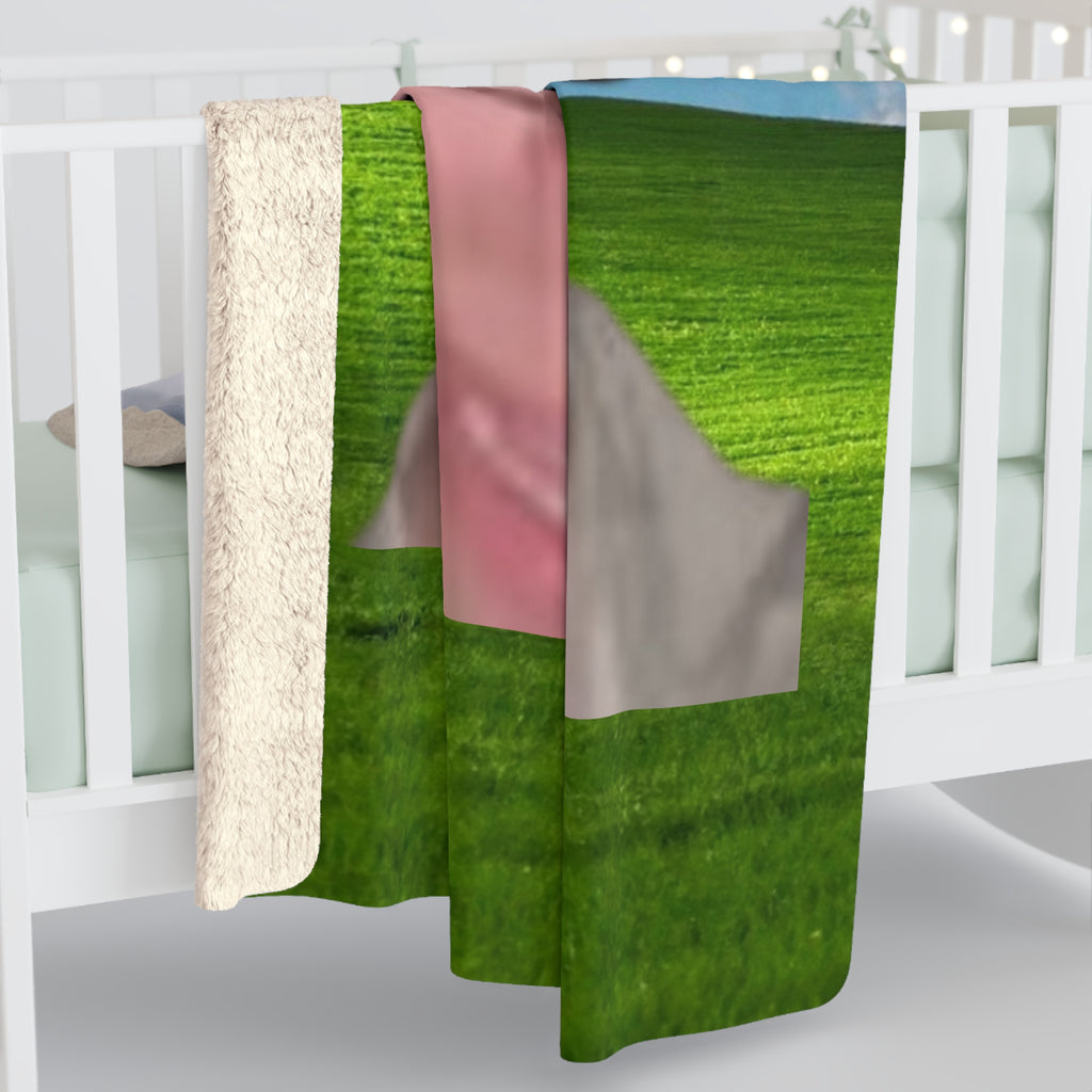 Windows Crooner Sherpa Fleece Blanket