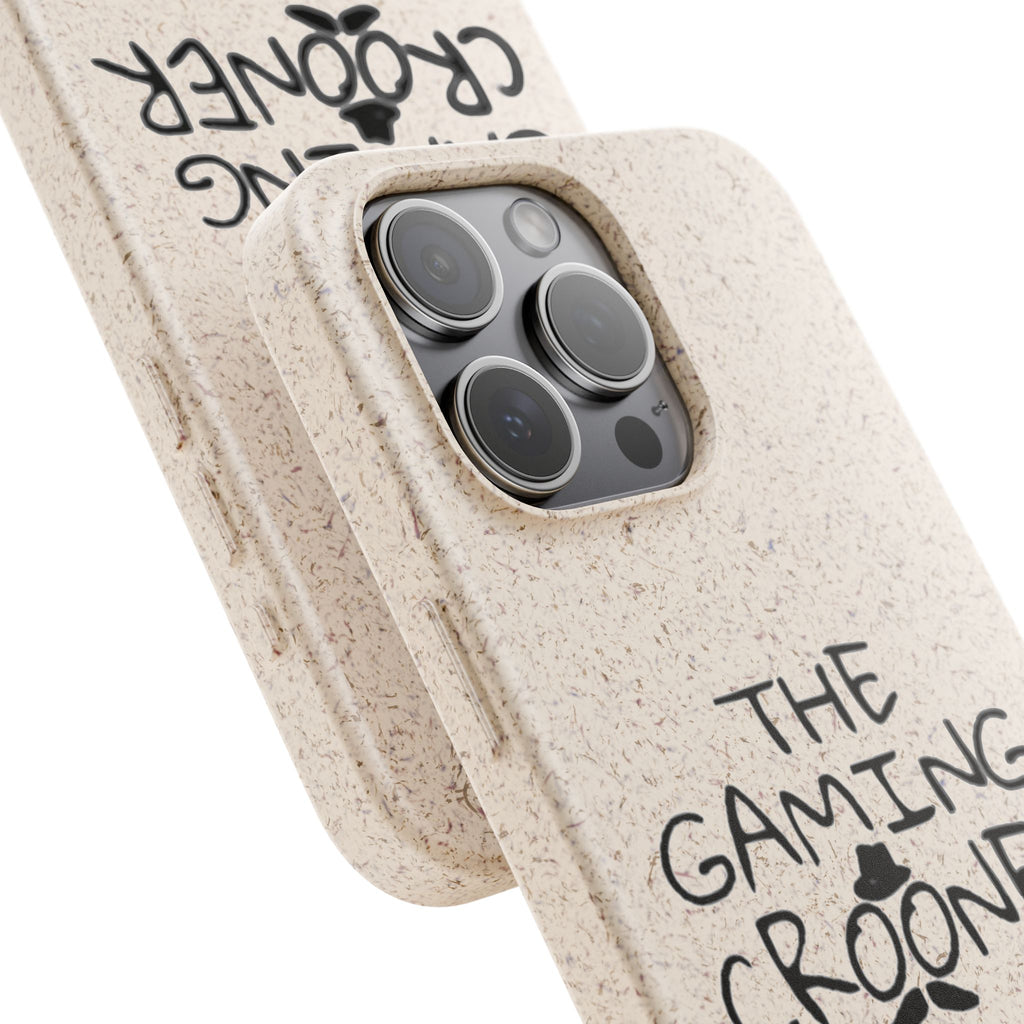 The Gaming Crooner Logo Biodegradable Cases