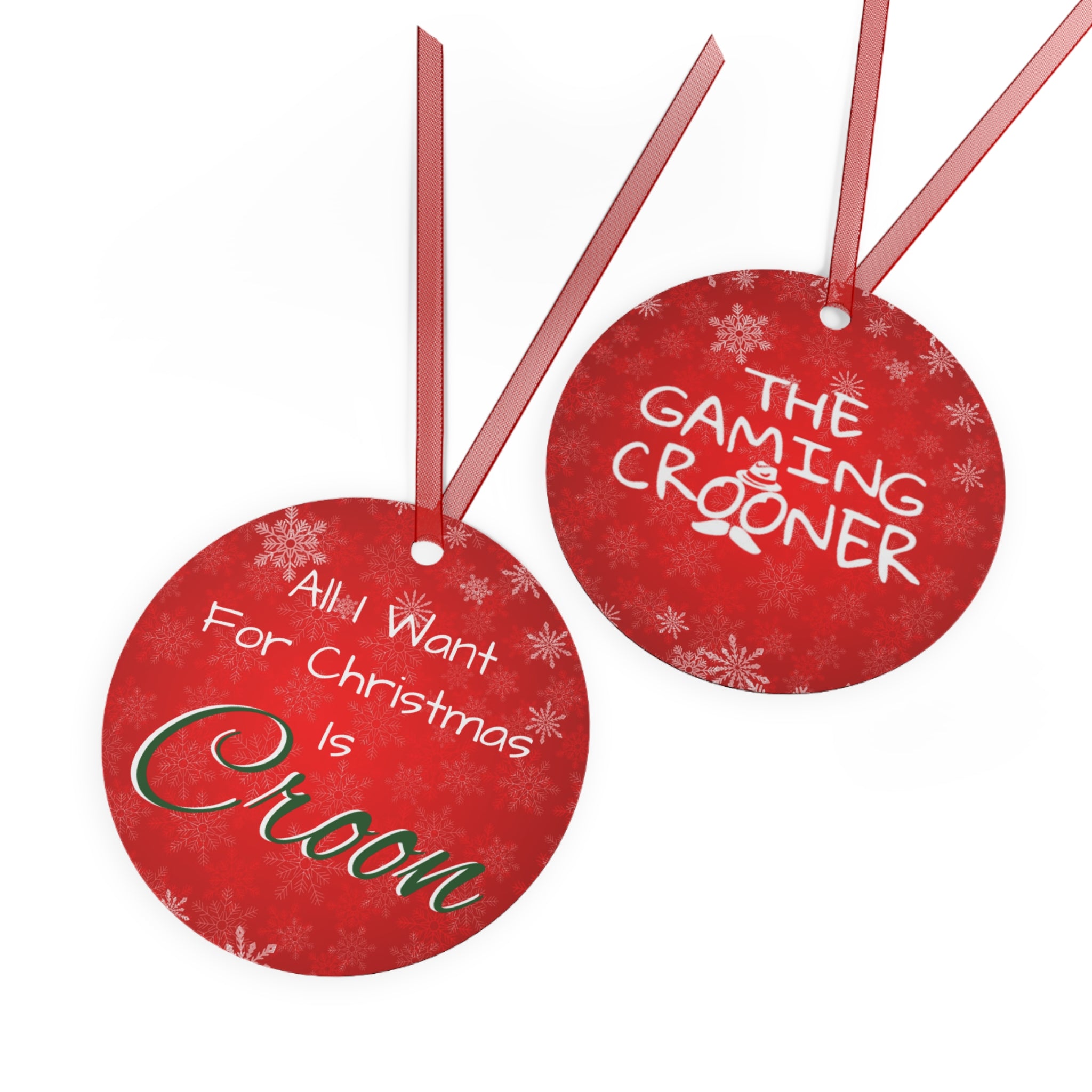 All I Want For Christmas Metal Ornament