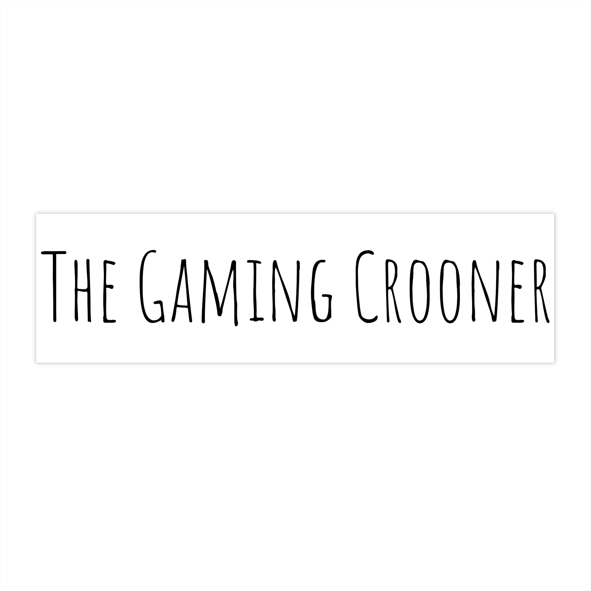 The Gaming Crooner Bumper Sticker